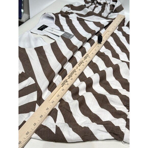 NWT $119.95 Lane Bryant Blouson Sleeve Ruffle Hem Midi Dress Women's Size 24 - Picture 14 of 16